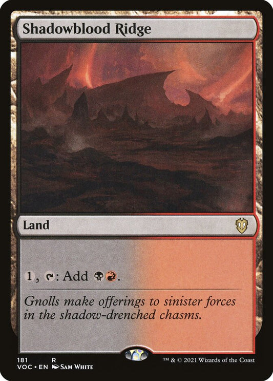 Shadowblood Ridge - VOC 181