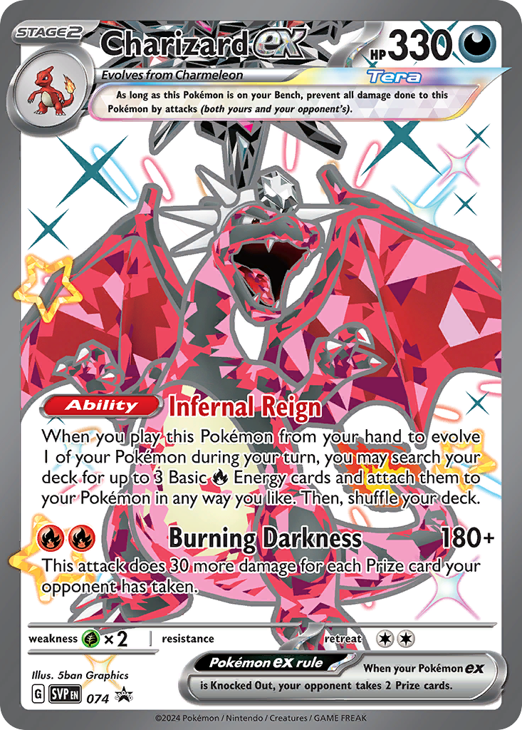 Charizard ex - Scarlet & Violet Promo 74 (Foil) - Near Mint