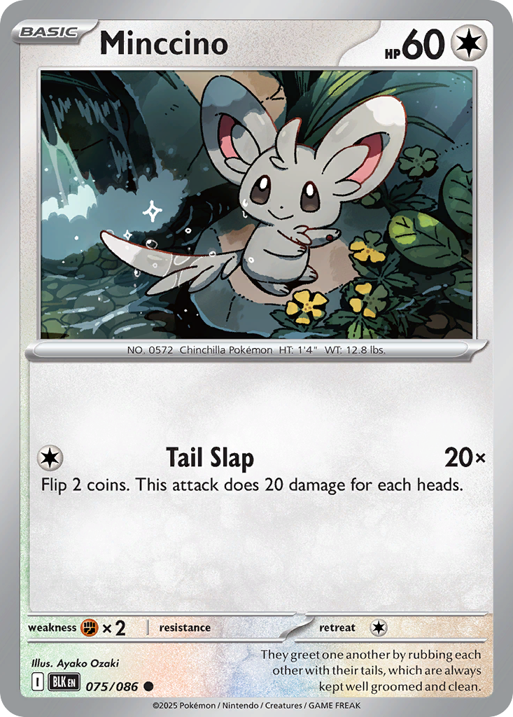 Minccino - Black Bolt 075/086 - Near Mint