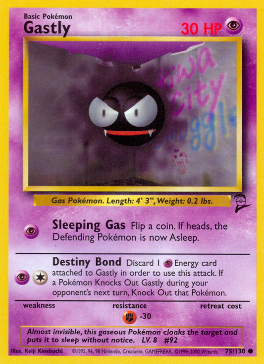 Gastly - Base Set 2 75  - Near Mint