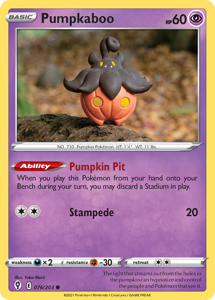 Pumpkaboo - Evolving Skies 076/203 - Near Mint
