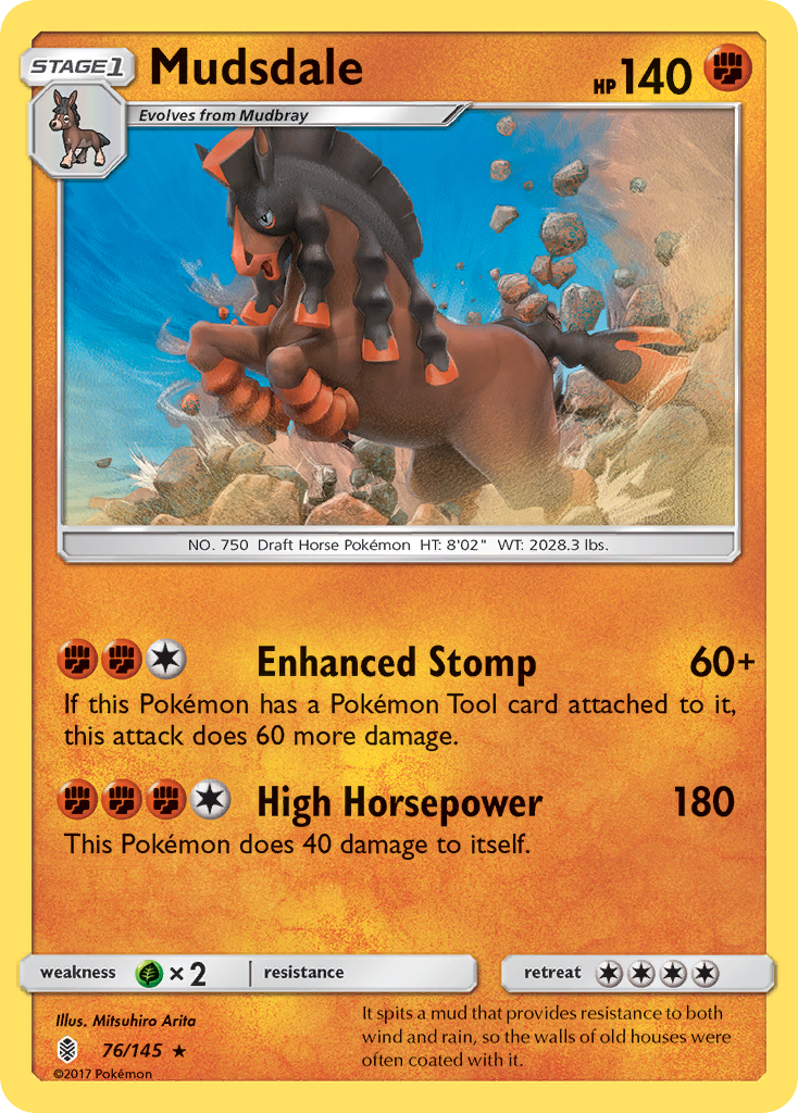 Mudsdale - Guardians Rising 76/145  (Foil) - Near Mint
