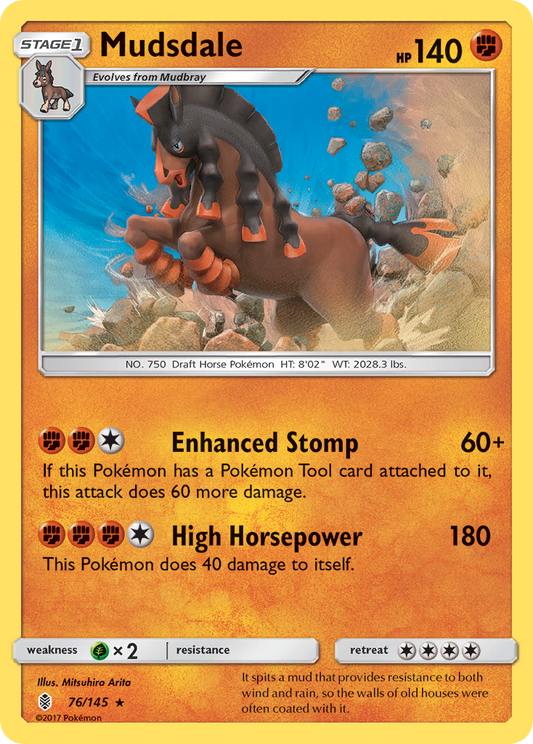 Mudsdale - Guardians Rising 76/145  (Foil) - Near Mint