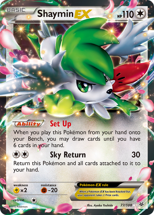 Shaymin EX - Roaring Skies 77  (Foil) - Near Mint - Ungraded