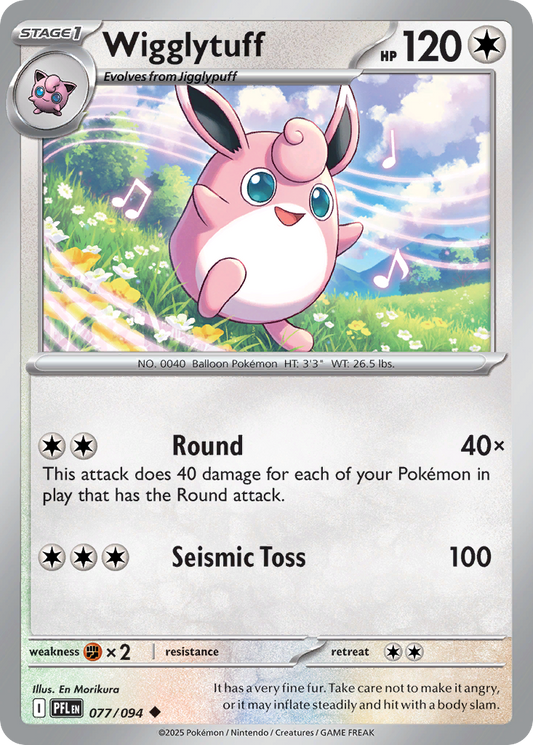 Wigglytuff - Phantasmal Flames 077/094 - Near Mint