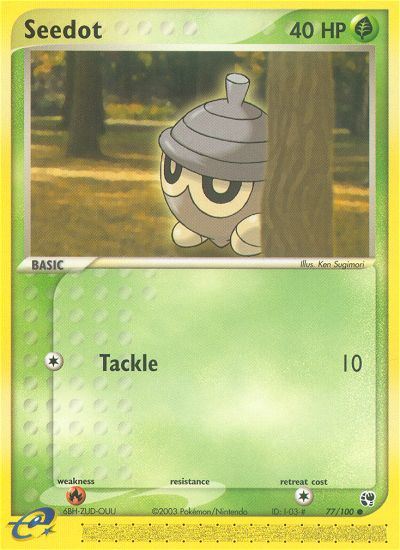 Seedot (77) - EX Sandstorm 77 - Near Mint