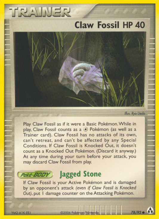 Claw Fossil - EX Legend Maker 78 - Near Mint