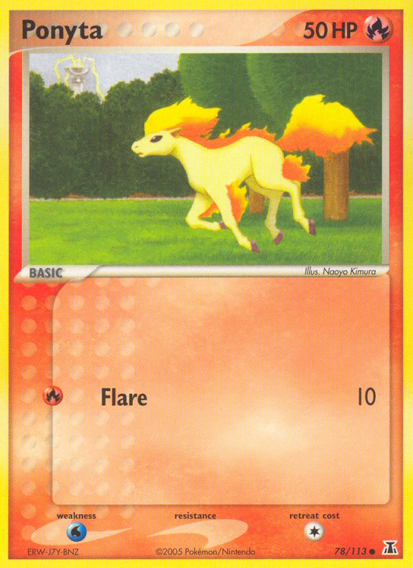 Ponyta - EX Delta Species 78 - Near Mint