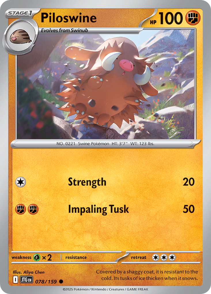 Piloswine - Journey Together 078/159 - Near Mint