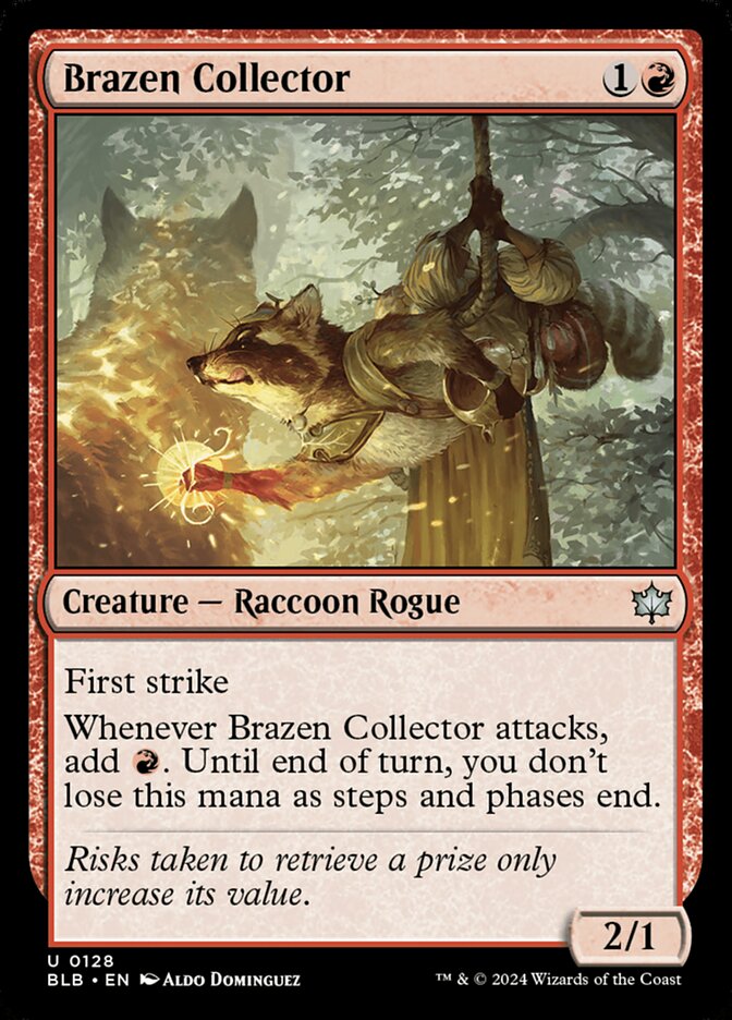 Brazen Collector - Bloomburrow 128 (Foil)
