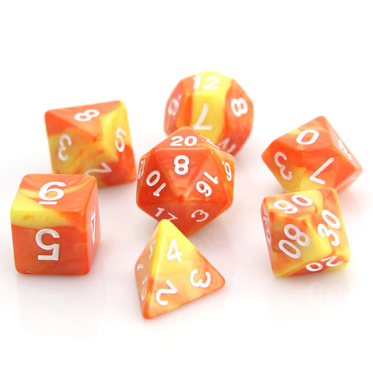 7pc RPG Set - Fireball - Die Hard Dice