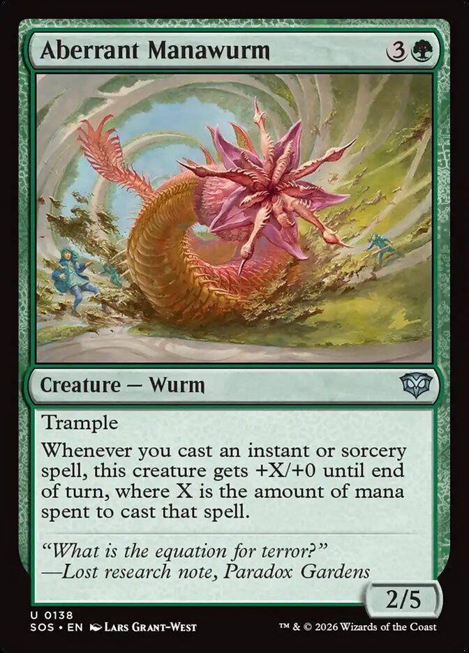 Aberrant Manawurm - Secrets of Strixhaven 138 (Foil)