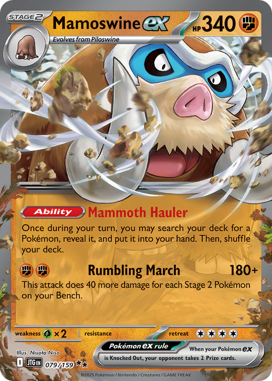 Mamoswine ex - Journey Together 079/159 (Foil) - Near Mint