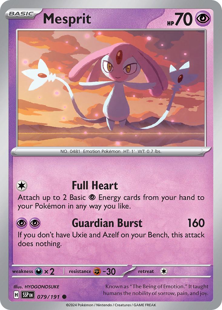 Mesprit - 079/191 - Surging Sparks 079/191 - Near Mint