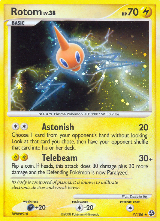 Rotom - Great Encounters 7  (Foil) - Lightly Played