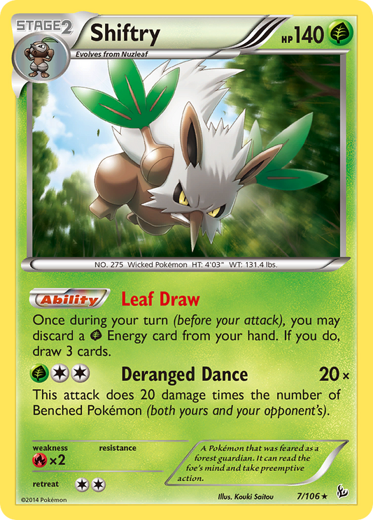 Shiftry - Flashfire 7 (Foil) - Moderately Played