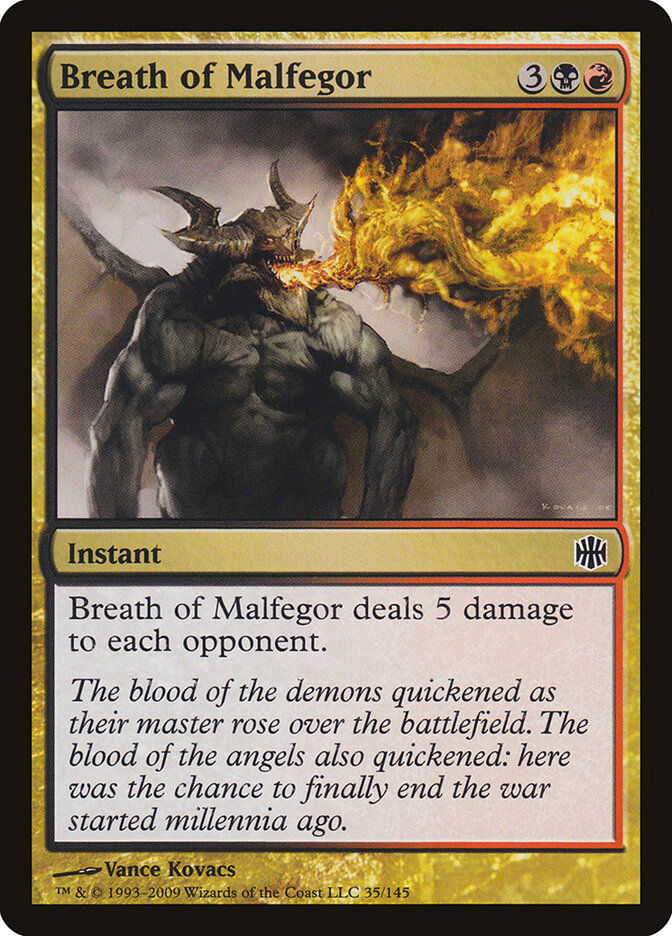 Breath of Malfegor - Alara Reborn 35 (Foil)