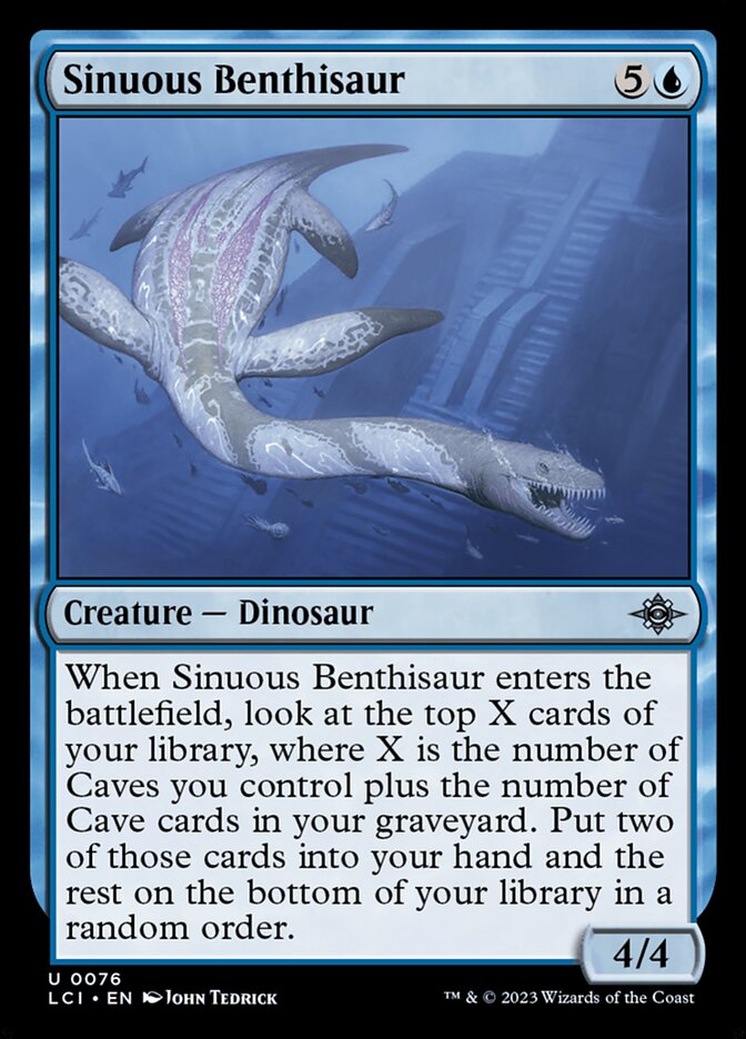 Sinuous Benthisaur - The Lost Caverns of Ixalan 76 (Foil)