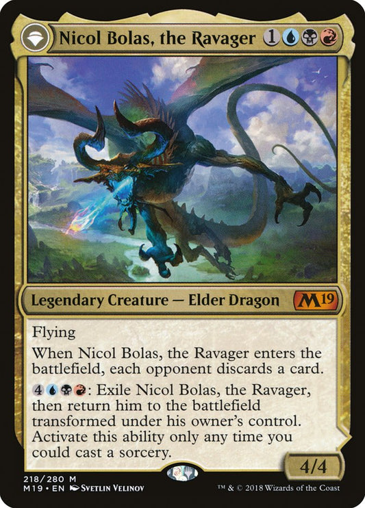 Nicol Bolas, the Ravager // Nicol Bolas, the Arisen - Core Set 2019 218