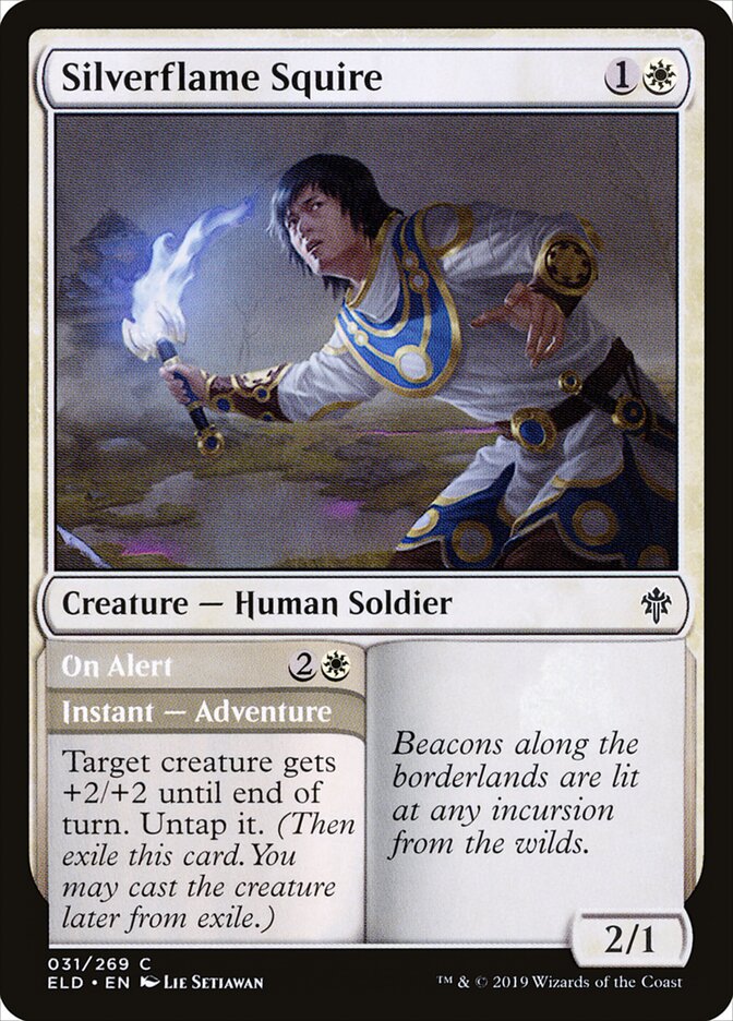 Silverflame Squire // On Alert - Throne of Eldraine 31 (Foil)