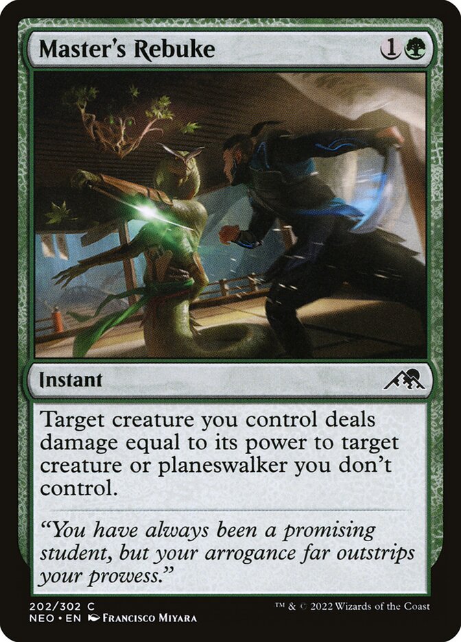 Master's Rebuke - Kamigawa: Neon Dynasty 202