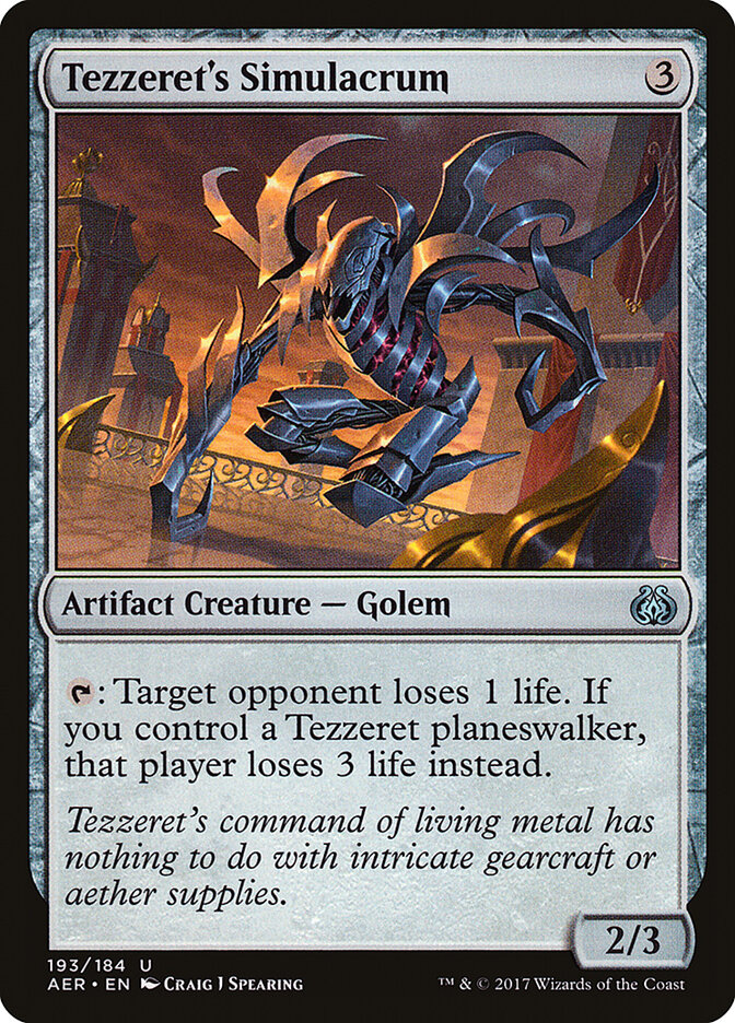 Tezzeret's Simulacrum - Aether Revolt 193