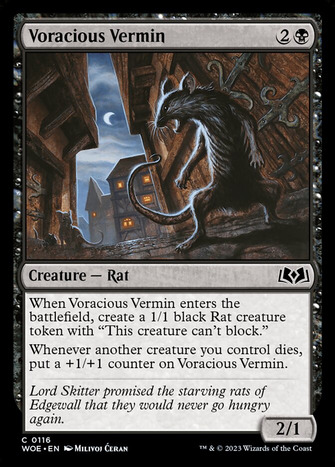 Voracious Vermin - Wilds of Eldraine 116 (Foil)