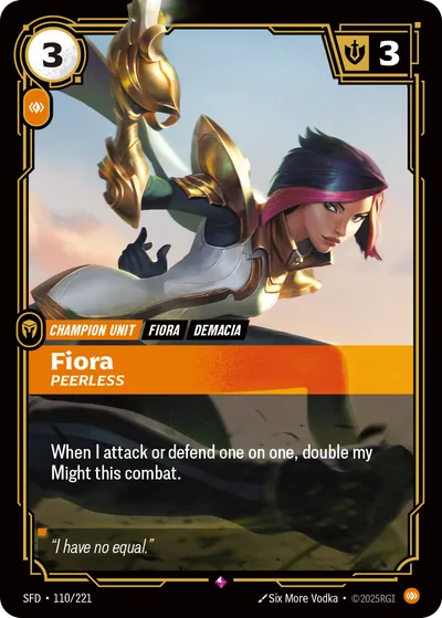 Fiora, Peerless - Spiritforged 110/221 (Foil)