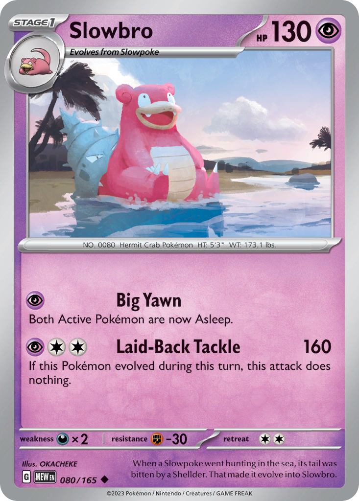 Slowbro - SV: 151 080/165 (Foil) - Near Mint