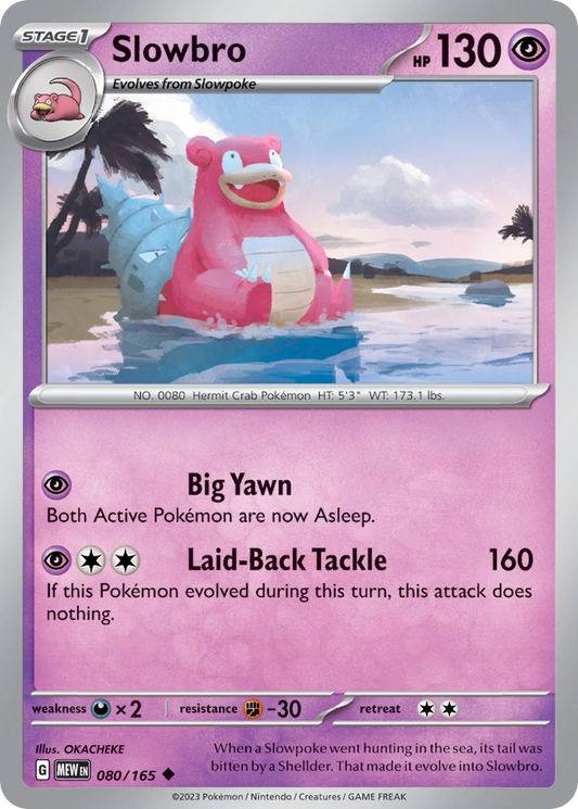 Slowbro - SV: 151 080/165 (Foil) - Near Mint