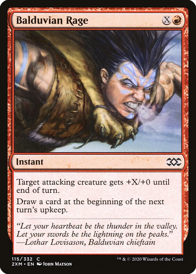 Balduvian Rage - Double Masters 115