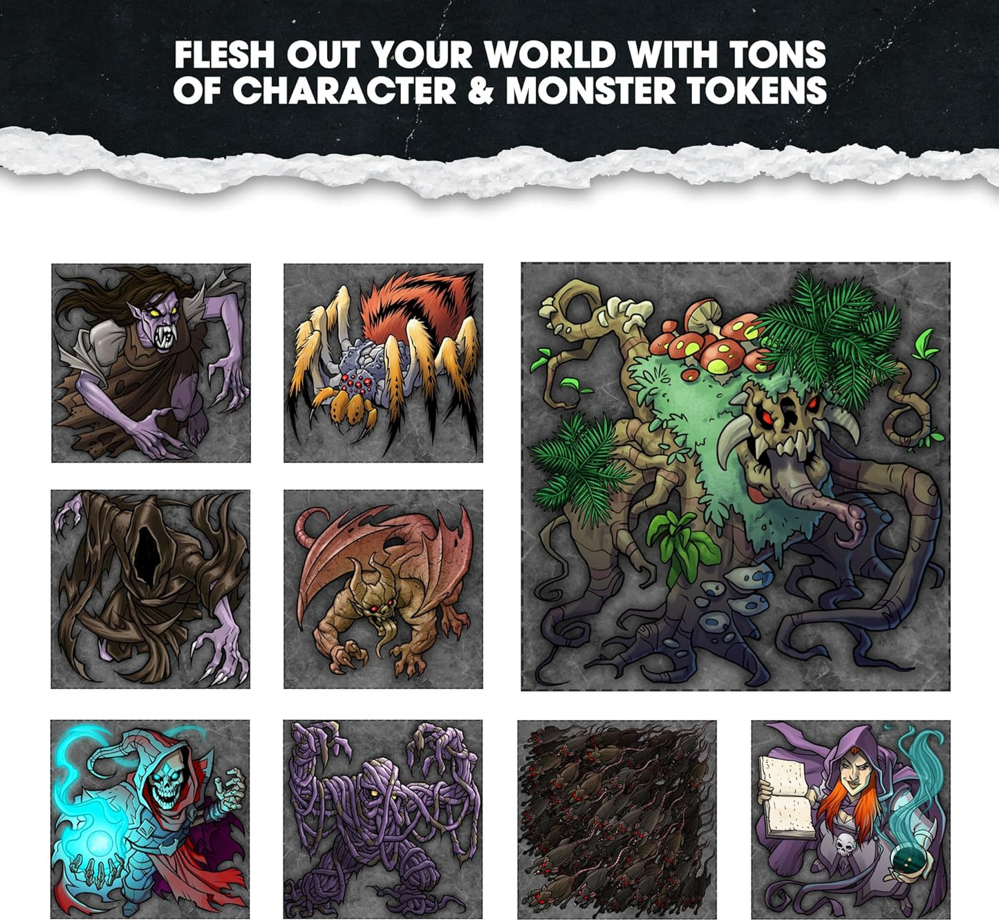 Dungeon Craft: Cursed Lands Game Pieces of Dread (In Box)
