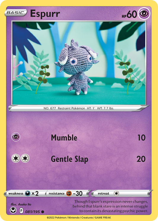 Espurr - Silver Tempest 081/195 - Near Mint