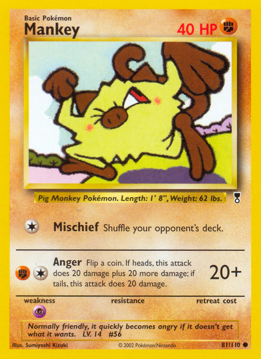 Mankey - Legendary Collection 81 - Moderately Played