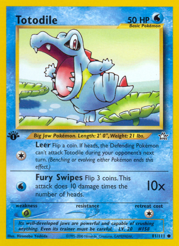 Totodile (81) - Neo Genesis 81 - Lightly Played