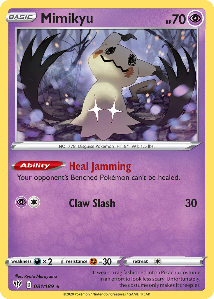 Mimikyu - Darkness Ablaze 081/189 - Near Mint