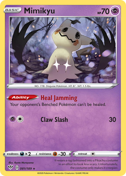 Mimikyu - Darkness Ablaze 081/189 - Near Mint