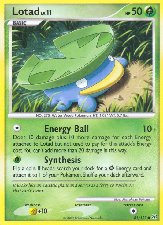 Lotad - Platinum 81  - Near Mint