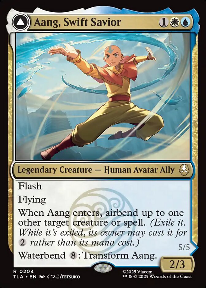 Aang, Swift Savior // Aang and La, Ocean's Fury - TLA 204
