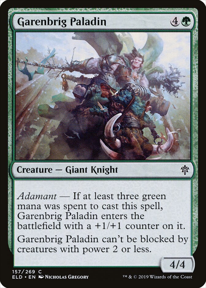 Garenbrig Paladin - Throne of Eldraine 157 (Foil)