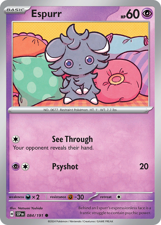 Espurr - Surging Sparks 084/191 - Near Mint