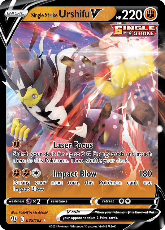 Single Strike Urshifu V - Battle Styles 085/163 (Foil) - Near Mint