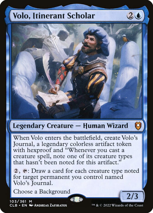 Volo, Itinerant Scholar - CLB 103