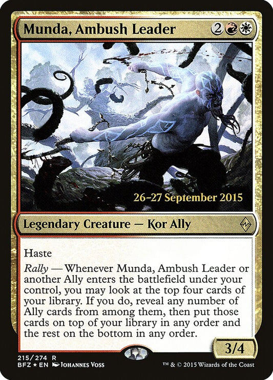 Munda, Ambush Leader - Battle for Zendikar Promos 215s (Foil)