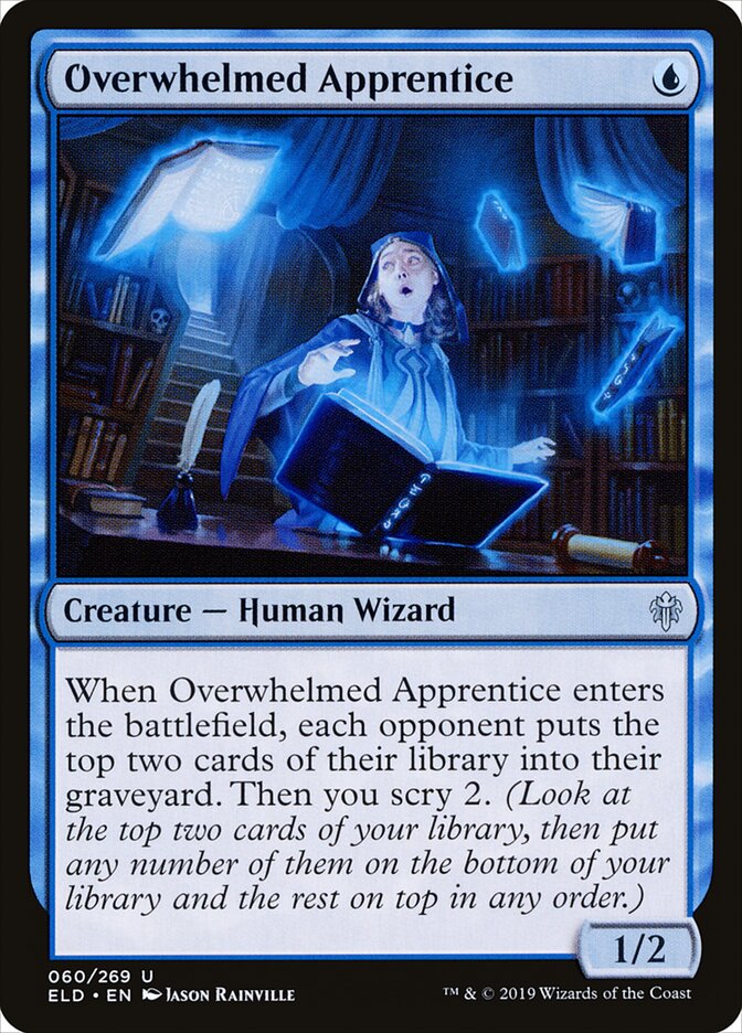Overwhelmed Apprentice - Throne of Eldraine 60 (Foil)