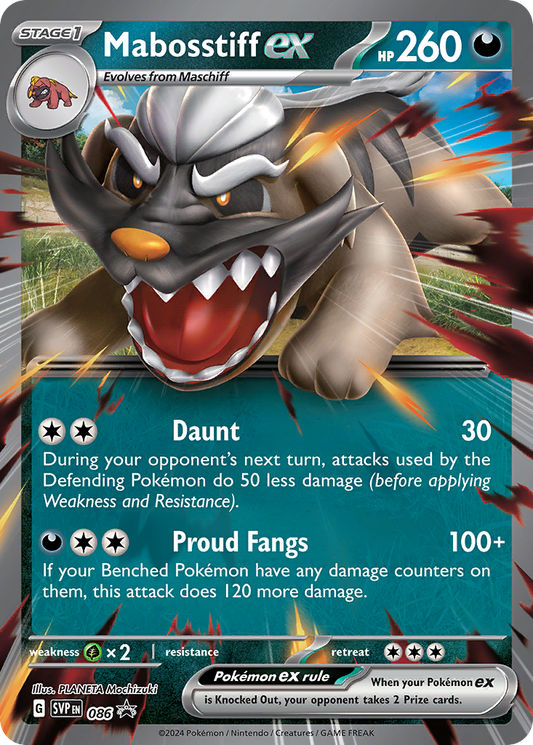 Mabosstiff ex - Scarlet & Violet Promo 86 (Foil) - Near Mint