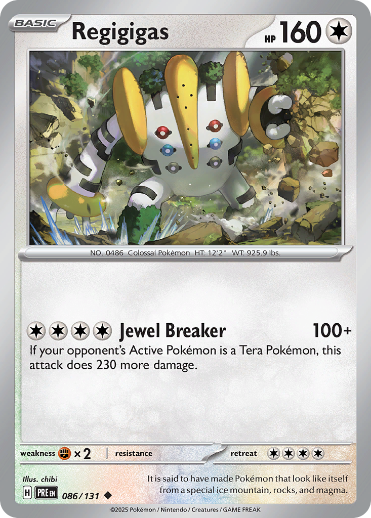 Regigigas - Prismatic Evolutions 086/131 - Near Mint