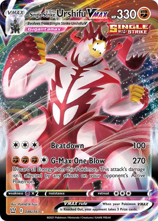 Single Strike Urshifu VMAX - Battle Styles 086/163 (Foil) - Near Mint