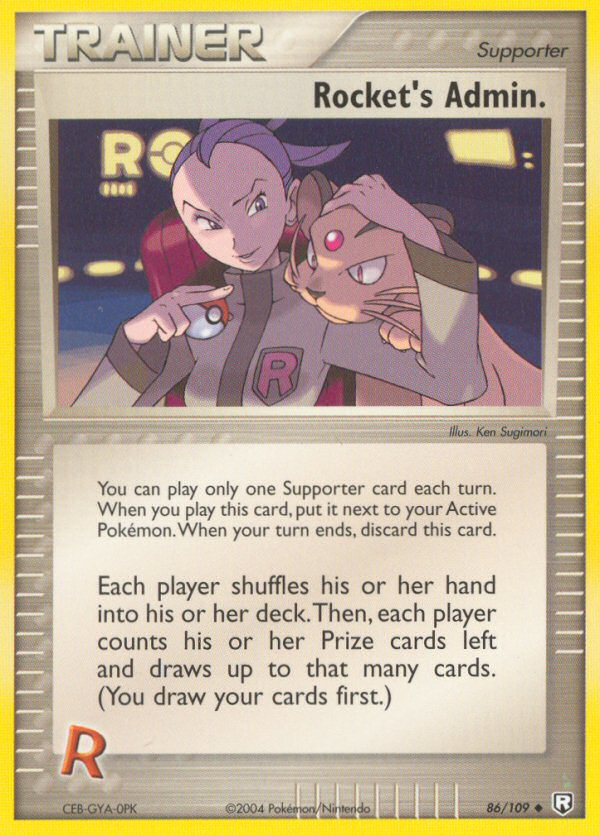 Rocket's Admin. - EX Team Rocket Returns 86  - Near Mint