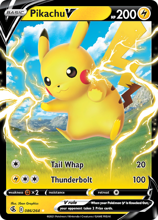 Pikachu V - Fusion Strike 086/264 (Foil) - Near Mint